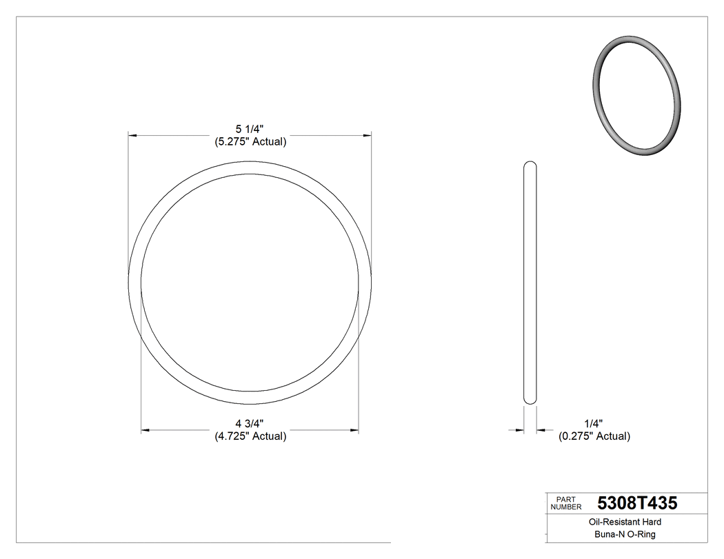 Technical drawing - 5308T435